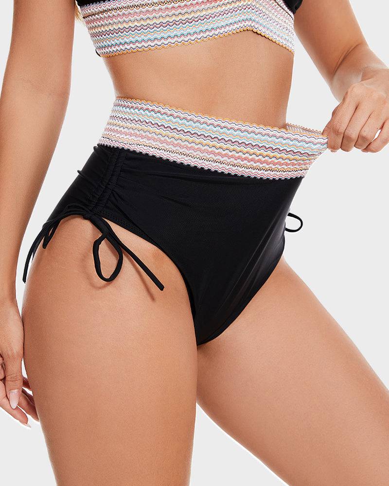 Bikiniset - Tweedelig - V-hals - Bikini met hoge taille - Zwemkleding voor dames-Hallo Susanne