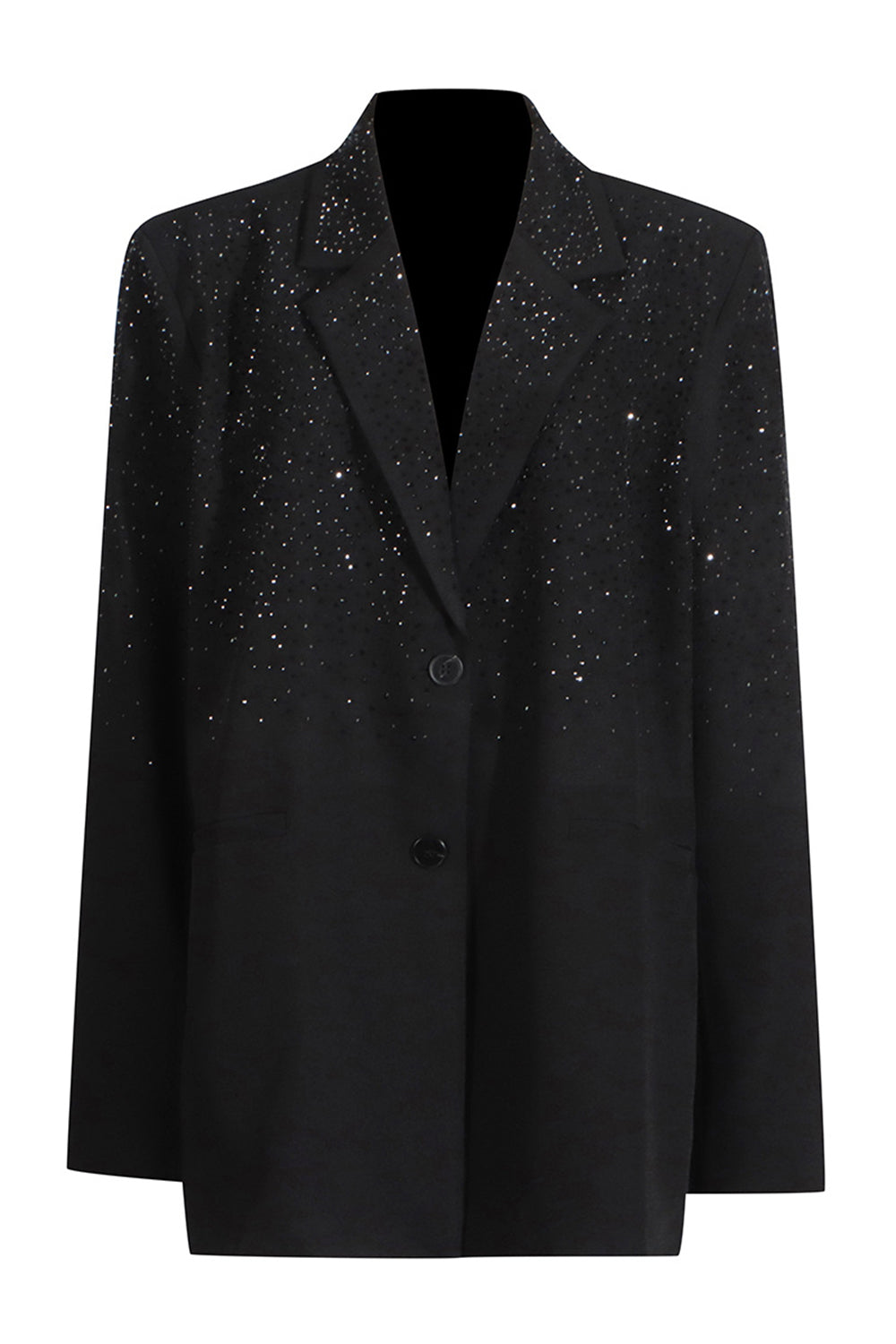 Blazer met Lovertjes | Oversized | Lang | Zwarte Blazer | Blazer voor dames-Hallo Susanne