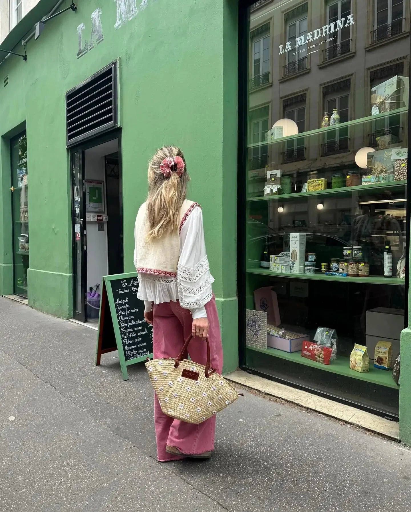 Bloemenvest | Vintage | Mouwloos | Geborduurd vest | Damesgilet-Hallo Susanne