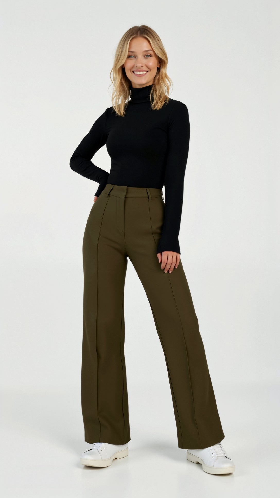 Broek met wijde pijpen | Comfortabel | High Waisted | Broek met wijde pijpen | Broek met wijde pijpen voor vrouwen-Hallo Susanne