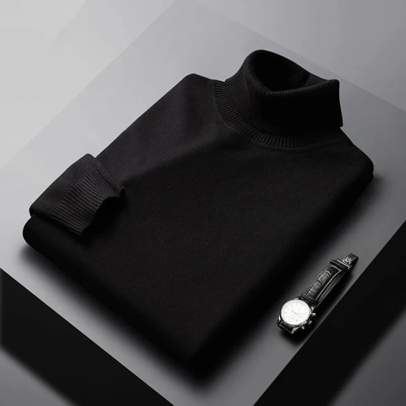 Coltrui - Hoge Hals - Slim Fit - Gebreide Trui - Herenbreigoed-Hallo Susanne
