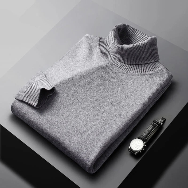 Coltrui - Hoge Hals - Slim Fit - Gebreide Trui - Herenbreigoed-Hallo Susanne