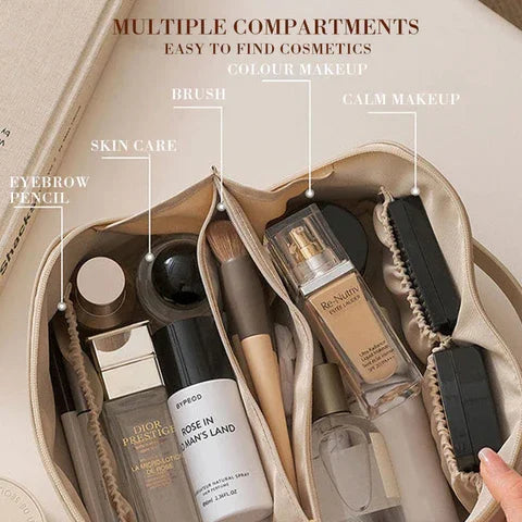 Cosmetische tas | Toilettas | Multi Pocket | Luxe Tas Make-up | Make-up tas-Hallo Susanne