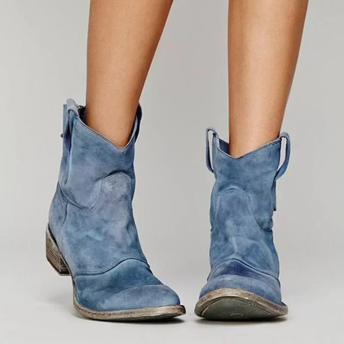 Cowboylaarzen - Dames enkellaarsjes van imitatieleer-Hallo Susanne