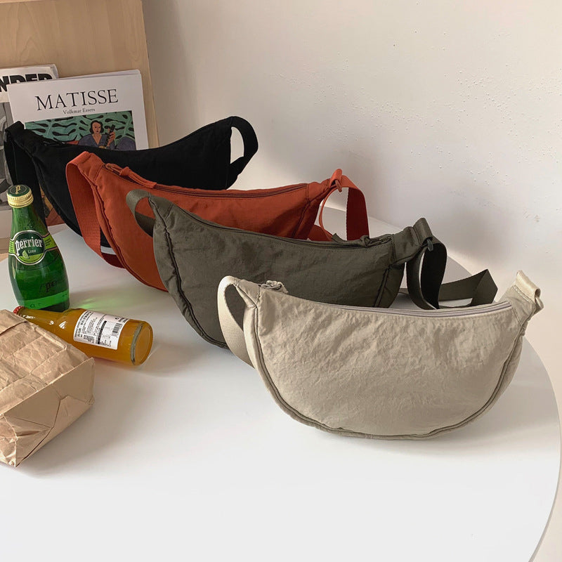 Crossbody tas - Vrouwen Halve Maan Schoudertas met Verstelbare Riem-Hallo Susanne