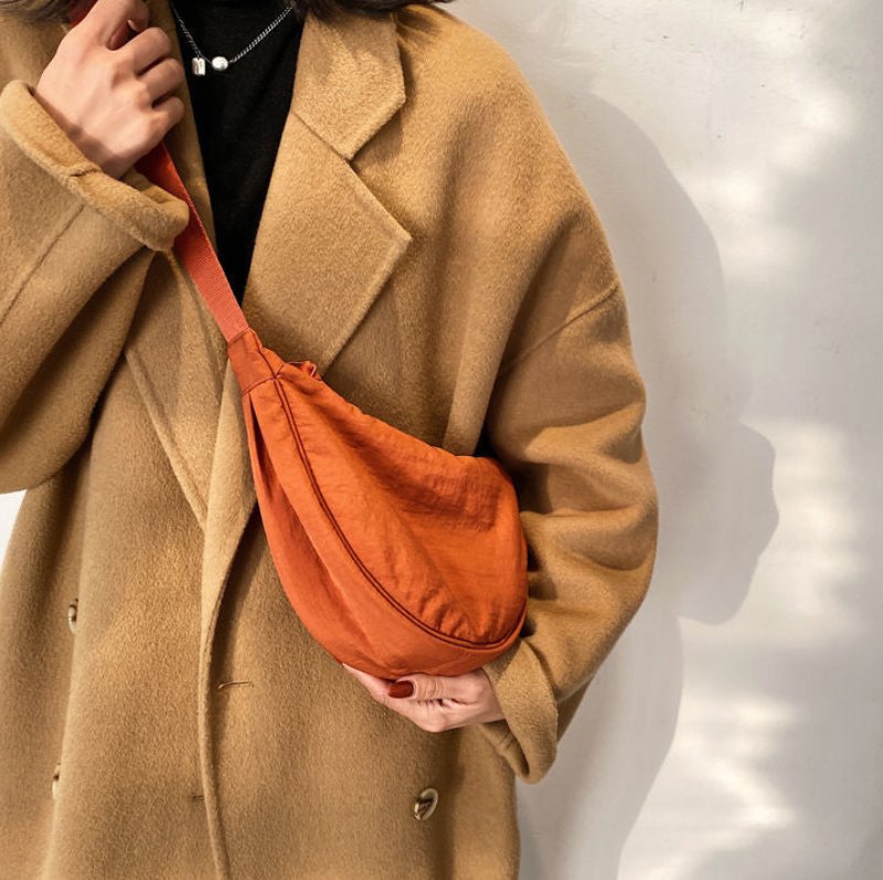 Crossbody tas - Vrouwen Halve Maan Schoudertas met Verstelbare Riem-Hallo Susanne