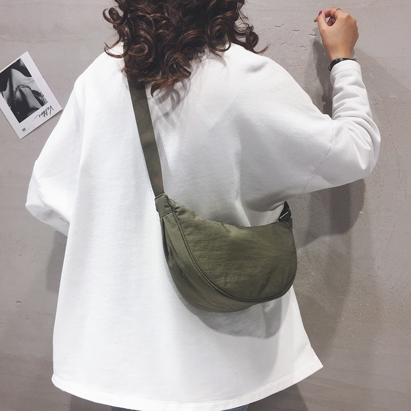 Crossbody tas - Vrouwen Halve Maan Schoudertas met Verstelbare Riem-Hallo Susanne