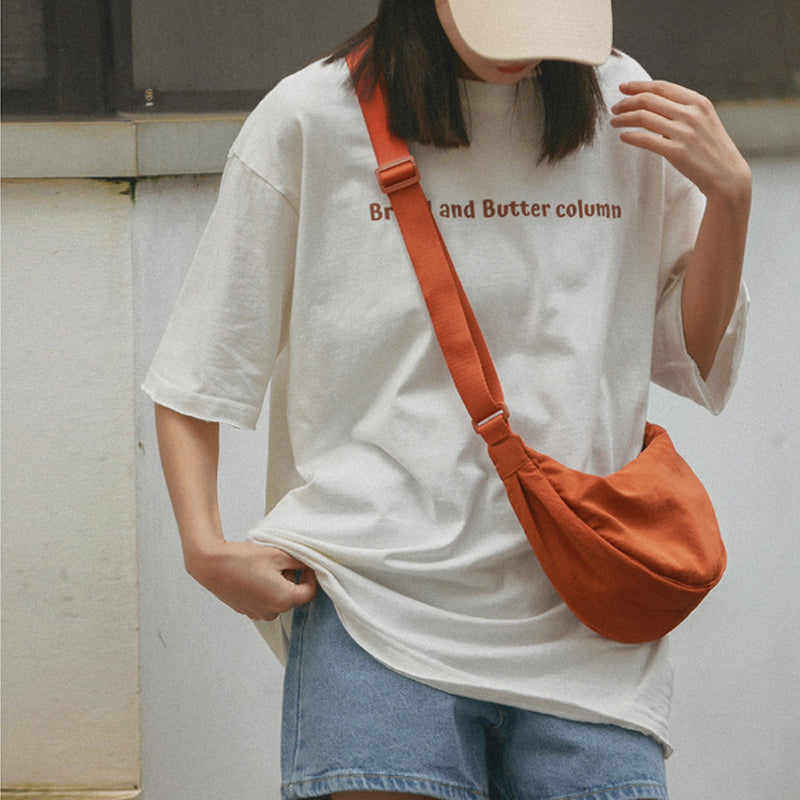 Crossbody tas - Vrouwen Halve Maan Schoudertas met Verstelbare Riem-Hallo Susanne