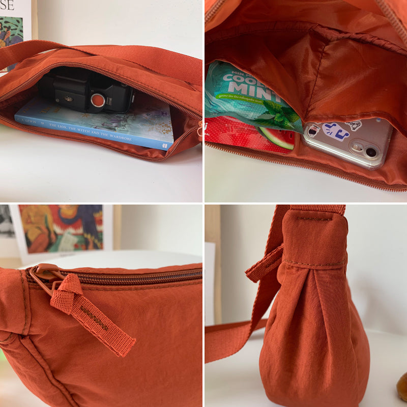 Crossbody tas - Vrouwen Halve Maan Schoudertas met Verstelbare Riem-Hallo Susanne