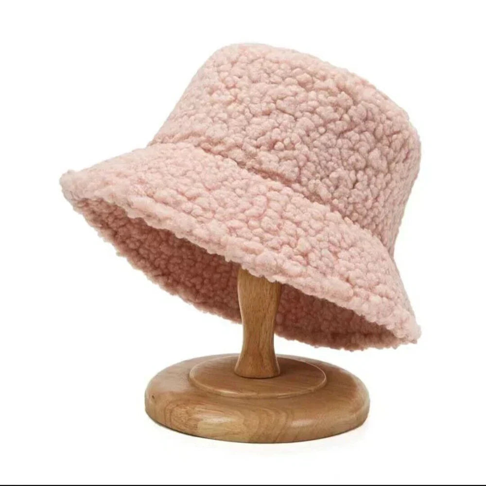 Dames Bucket Hat - Fleece - Winter - Teddy bucket hat - Bucket hat voor dames-Hallo Susanne