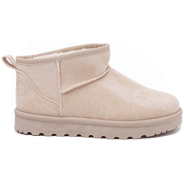 Enkellaarsjes - Slip-On - Met bont gevoerd - Winterlaarzen - Dameslaarzen-Hallo Susanne