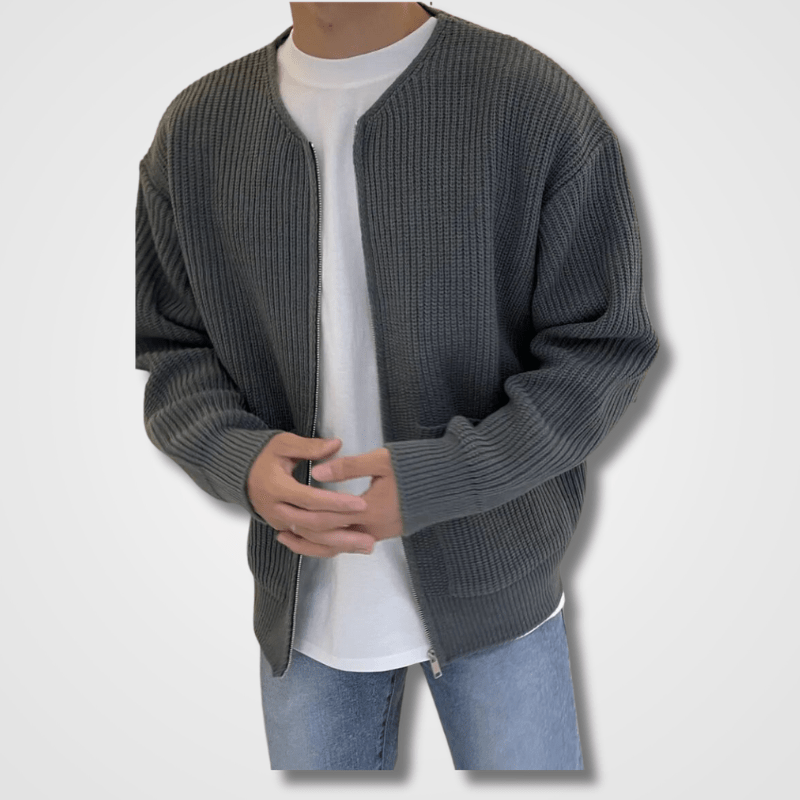 Gebreid vest | Full Zip | Chunky | Zip-Up Vest | Herenvest-Hallo Susanne