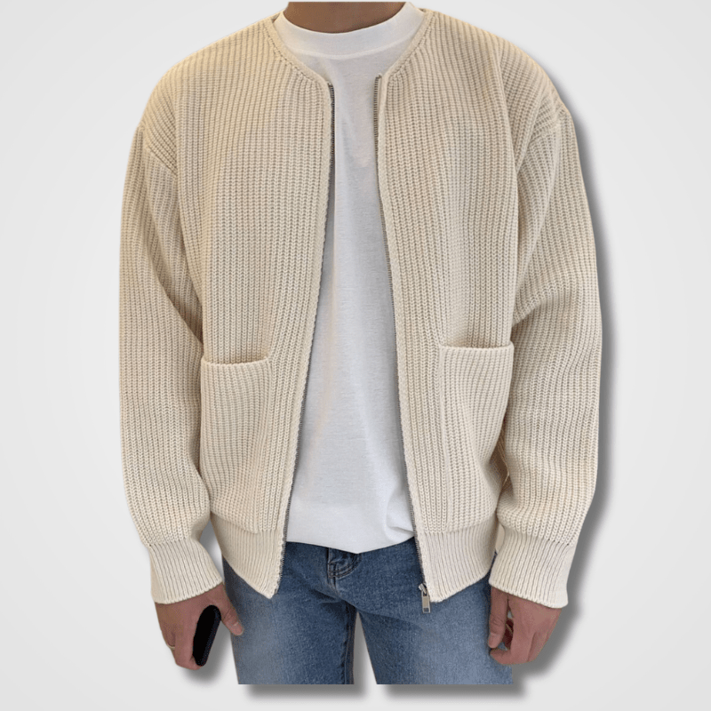 Gebreid vest | Full Zip | Chunky | Zip-Up Vest | Herenvest-Hallo Susanne