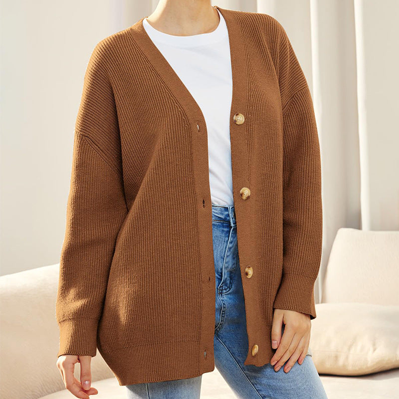 Gebreid vest | Oversized | V-hals | Kasjmier vest | Damesvest-Hallo Susanne