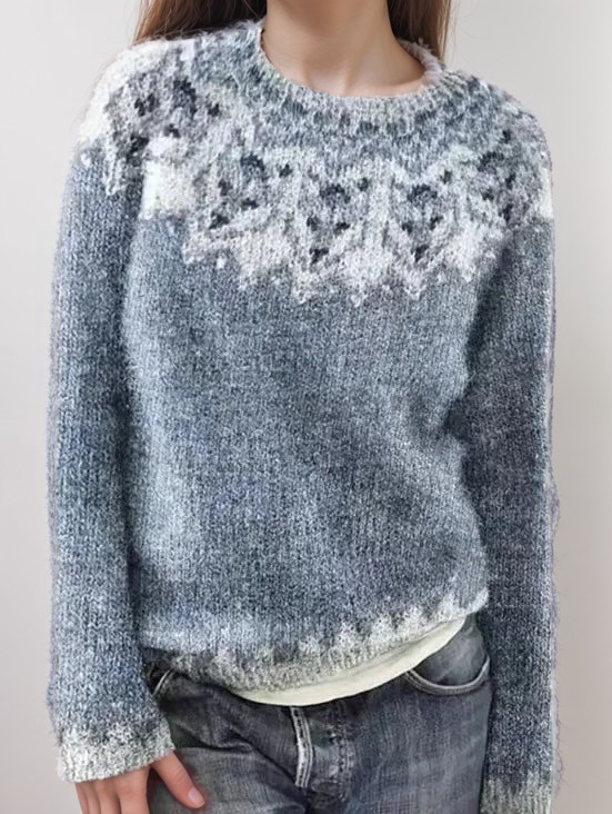 Gebreide Trui - Warm - Scandinavische trui - gebreide trui - damesbreigoed-Hallo Susanne