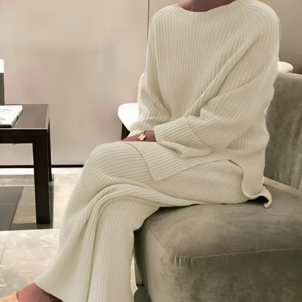 Gebreide loungeset | loose fit | Tweedelig | Gebreide Co Ord | Dames Loungewear-Hallo Susanne
