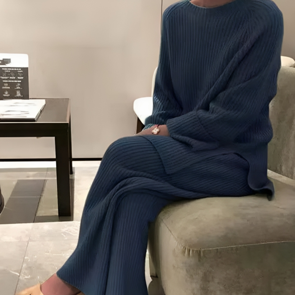 Gebreide loungeset | loose fit | Tweedelig | Gebreide Co Ord | Dames Loungewear-Hallo Susanne