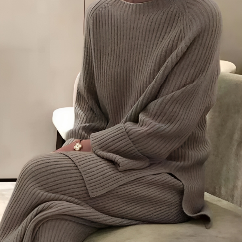 Gebreide loungeset | loose fit | Tweedelig | Gebreide Co Ord | Dames Loungewear-Hallo Susanne