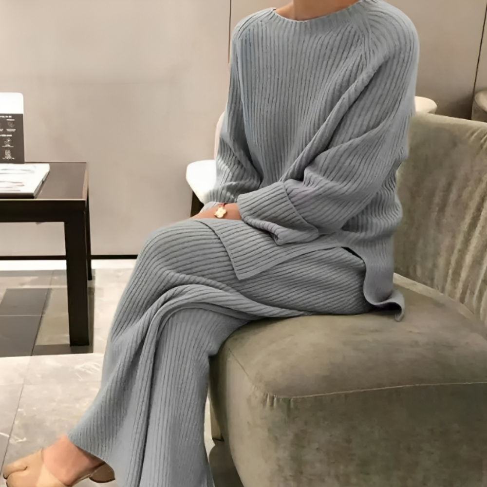 Gebreide loungeset | loose fit | Tweedelig | Gebreide Co Ord | Dames Loungewear-Hallo Susanne