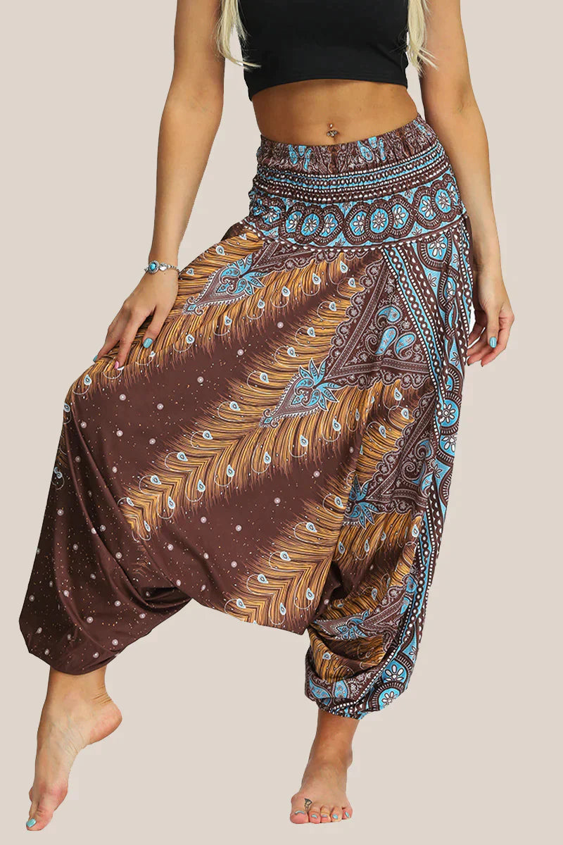 Harembroek | Los model | Elastische taille | Yogabroek | Dameskleding-Hallo Susanne