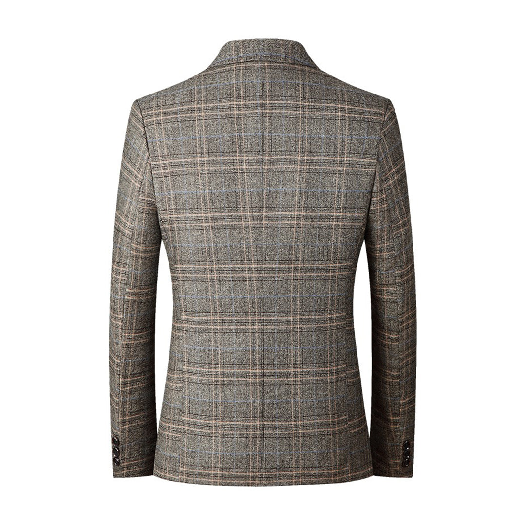 Herenblazer - Single Breasted - Zakken - Geruite blazer - Kostuumjasje-Hallo Susanne