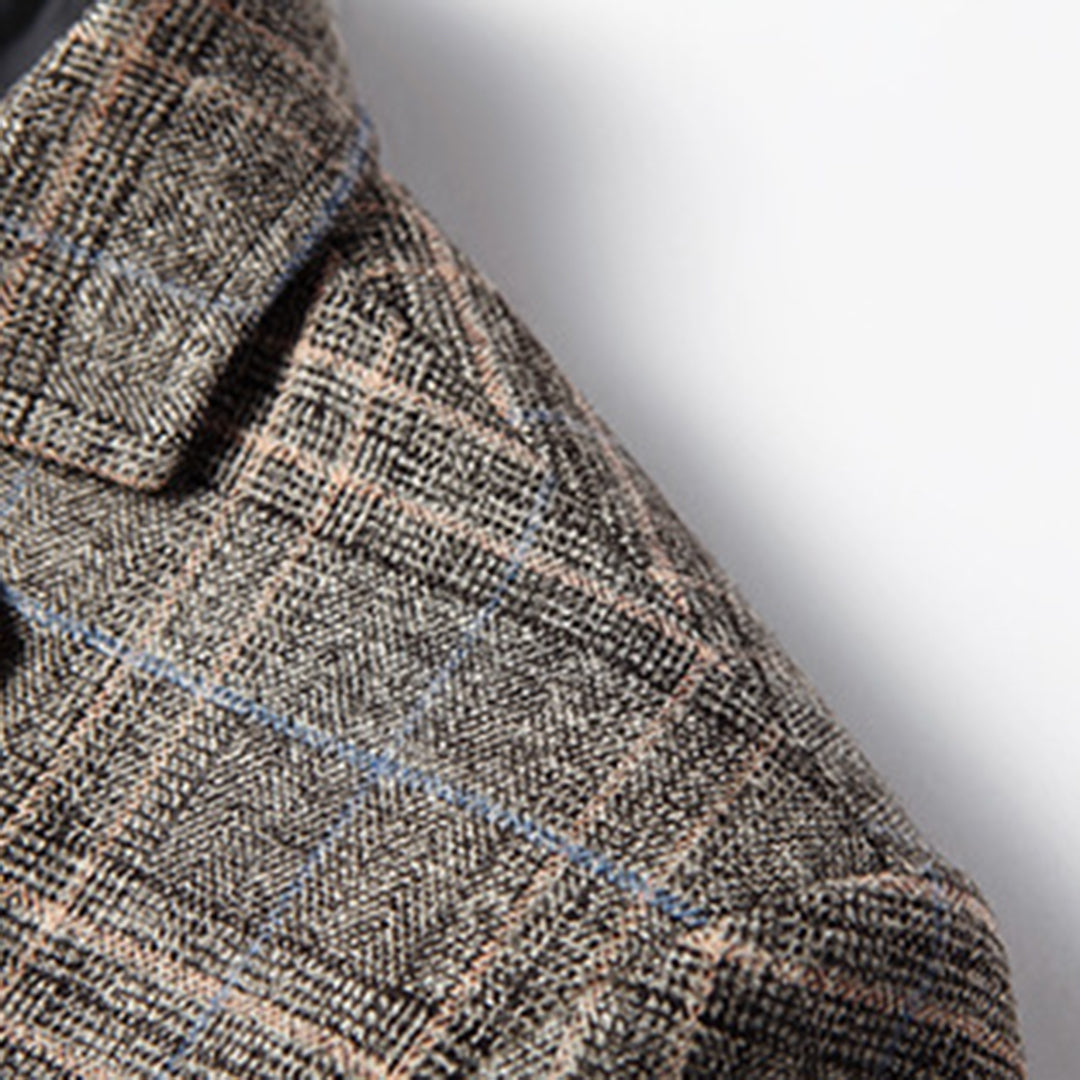 Herenblazer - Single Breasted - Zakken - Geruite blazer - Kostuumjasje-Hallo Susanne