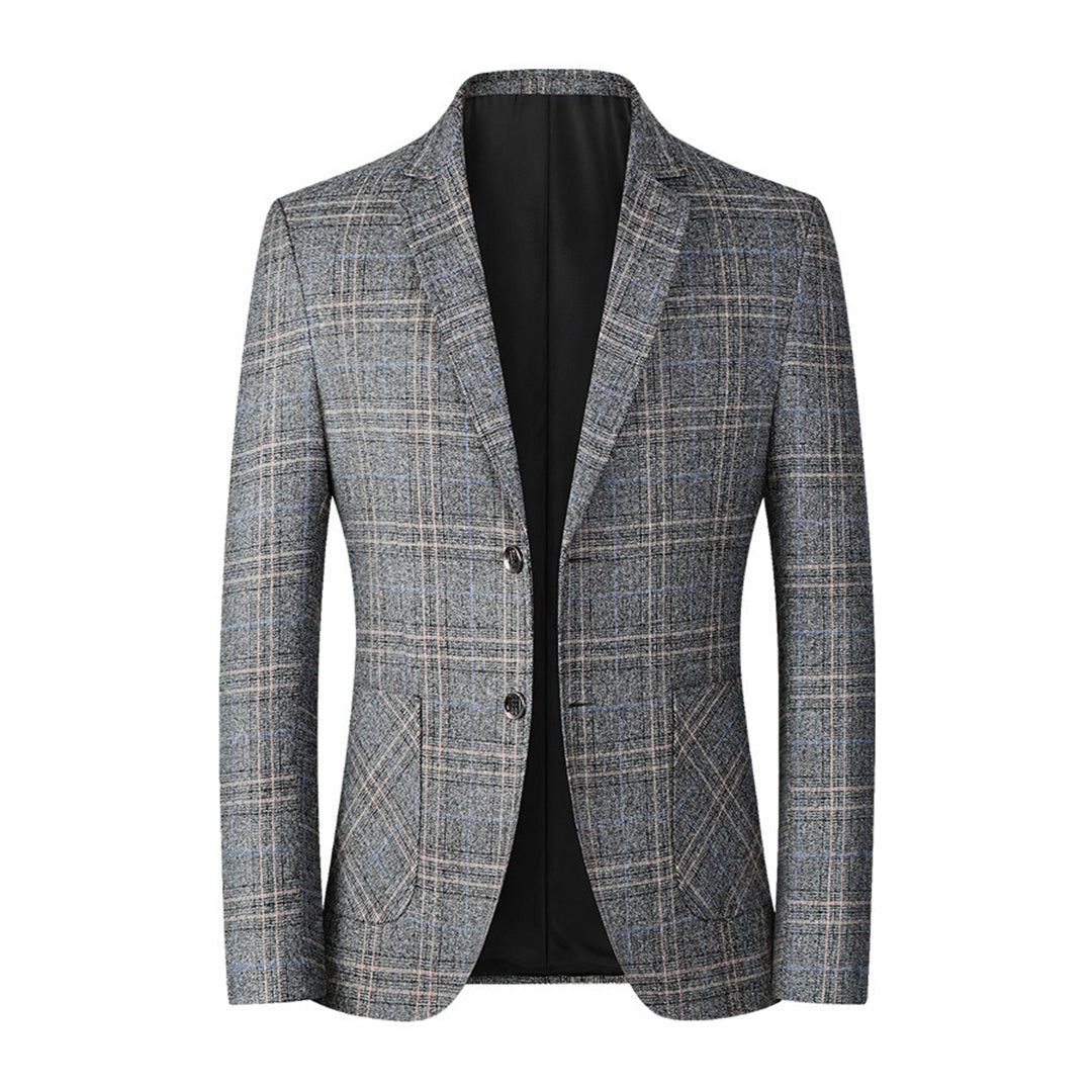 Herenblazer - Single Breasted - Zakken - Geruite blazer - Kostuumjasje-Hallo Susanne