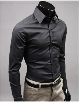 Jurk overhemd - Lange Mouw - Slim Fit - Button-Up overhemd - Heren overhemden-Hallo Susanne