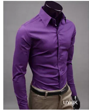 Jurk overhemd - Lange Mouw - Slim Fit - Button-Up overhemd - Heren overhemden-Hallo Susanne