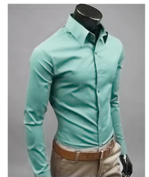 Jurk overhemd - Lange Mouw - Slim Fit - Button-Up overhemd - Heren overhemden-Hallo Susanne