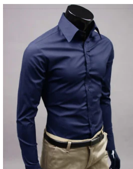 Jurk overhemd - Lange Mouw - Slim Fit - Button-Up overhemd - Heren overhemden-Hallo Susanne
