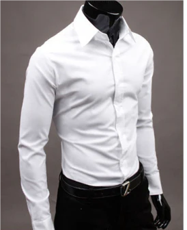 Jurk overhemd - Lange Mouw - Slim Fit - Button-Up overhemd - Heren overhemden-Hallo Susanne