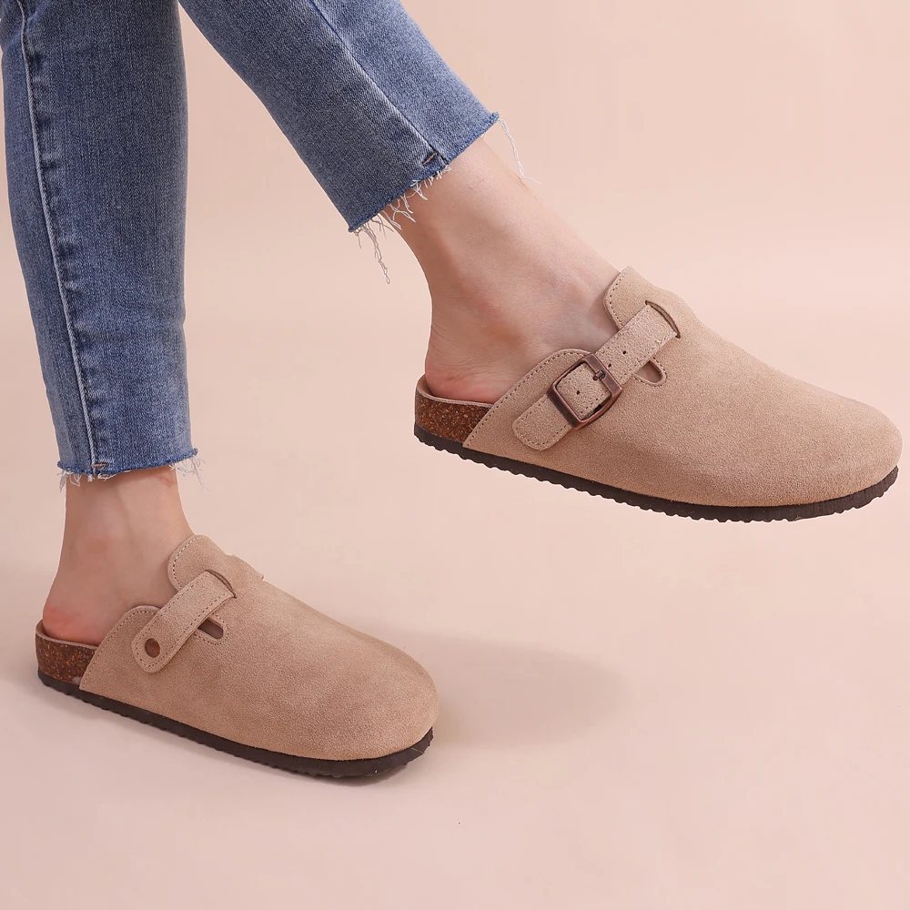 Klompen | Instappers | Suède | Orthopedische Schoenen | Klompen voor dames-Hallo Susanne