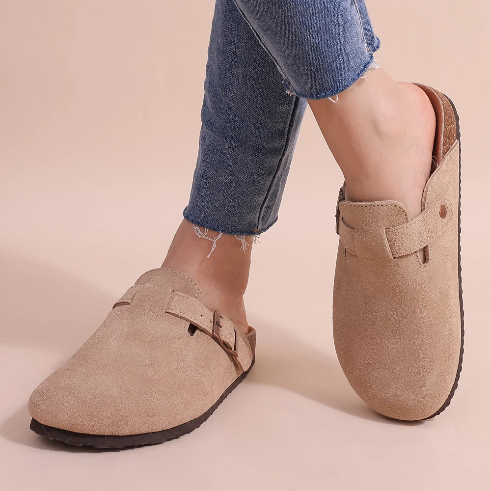 Klompen | Instappers | Suède | Orthopedische Schoenen | Klompen voor dames-Hallo Susanne