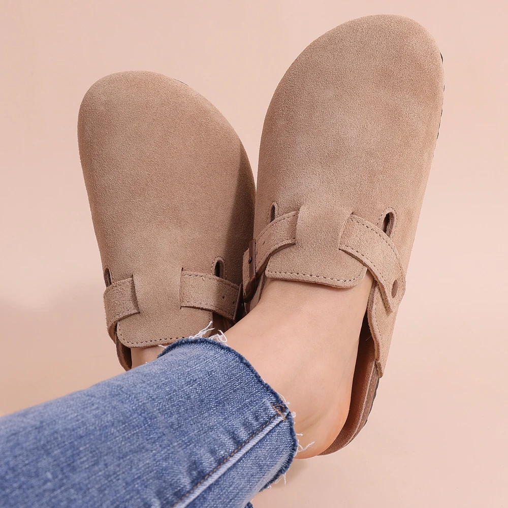 Klompen | Instappers | Suède | Orthopedische Schoenen | Klompen voor dames-Hallo Susanne
