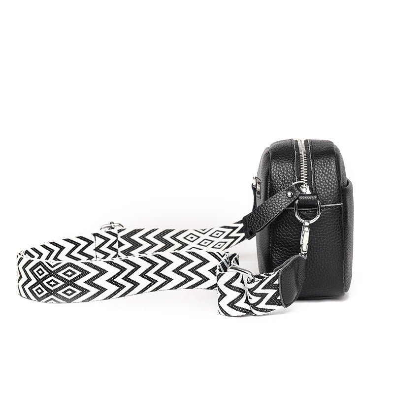Kruistas | Ritssluiting | Klein | Dikke riem Cross Body Bag | Damestassen-Hallo Susanne