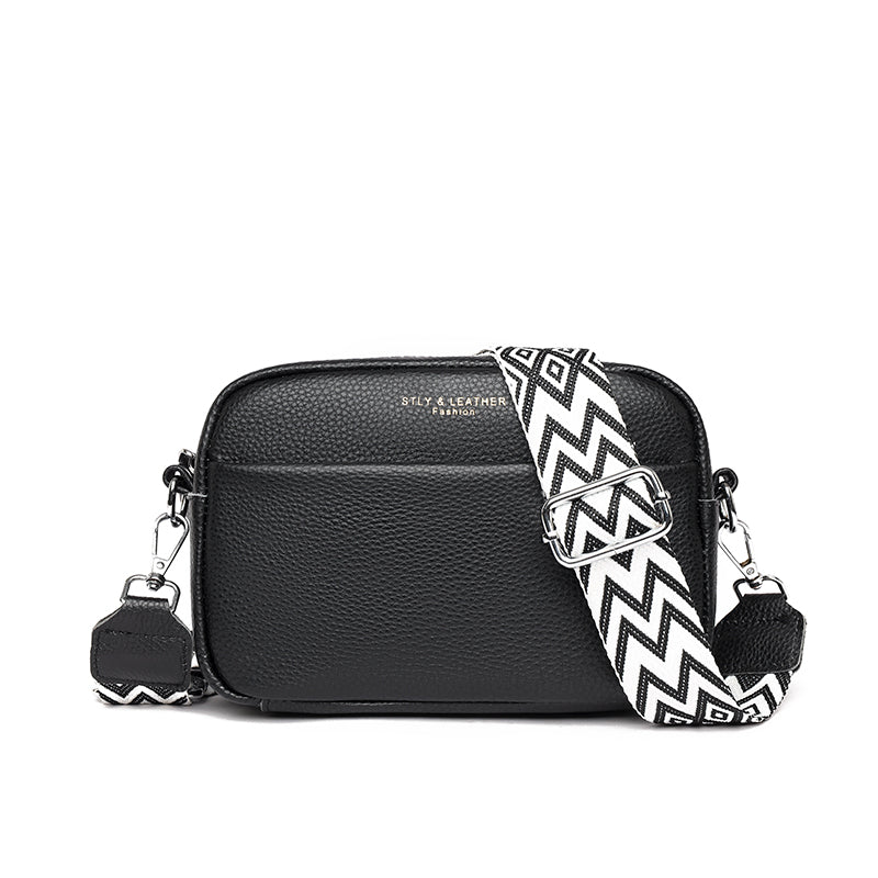 Kruistas | Ritssluiting | Klein | Dikke riem Cross Body Bag | Damestassen-Hallo Susanne