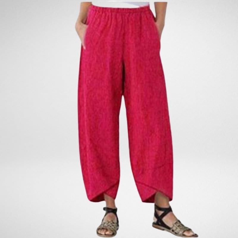 Linnen broek - Casual - Los model - Zomerbroek - Damesbroek-Hallo Susanne