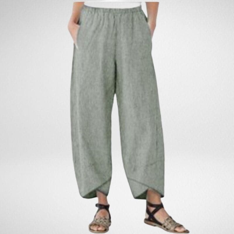 Linnen broek - Casual - Los model - Zomerbroek - Damesbroek-Hallo Susanne