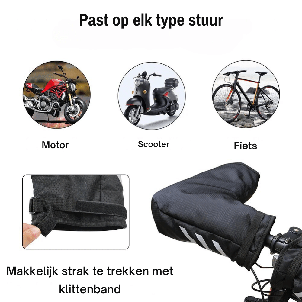 Motorfietsstuurmanchetten - Waterdicht - Reflecterend - Fietshandschoenen - Motorfietsmanchetten-Hallo Susanne