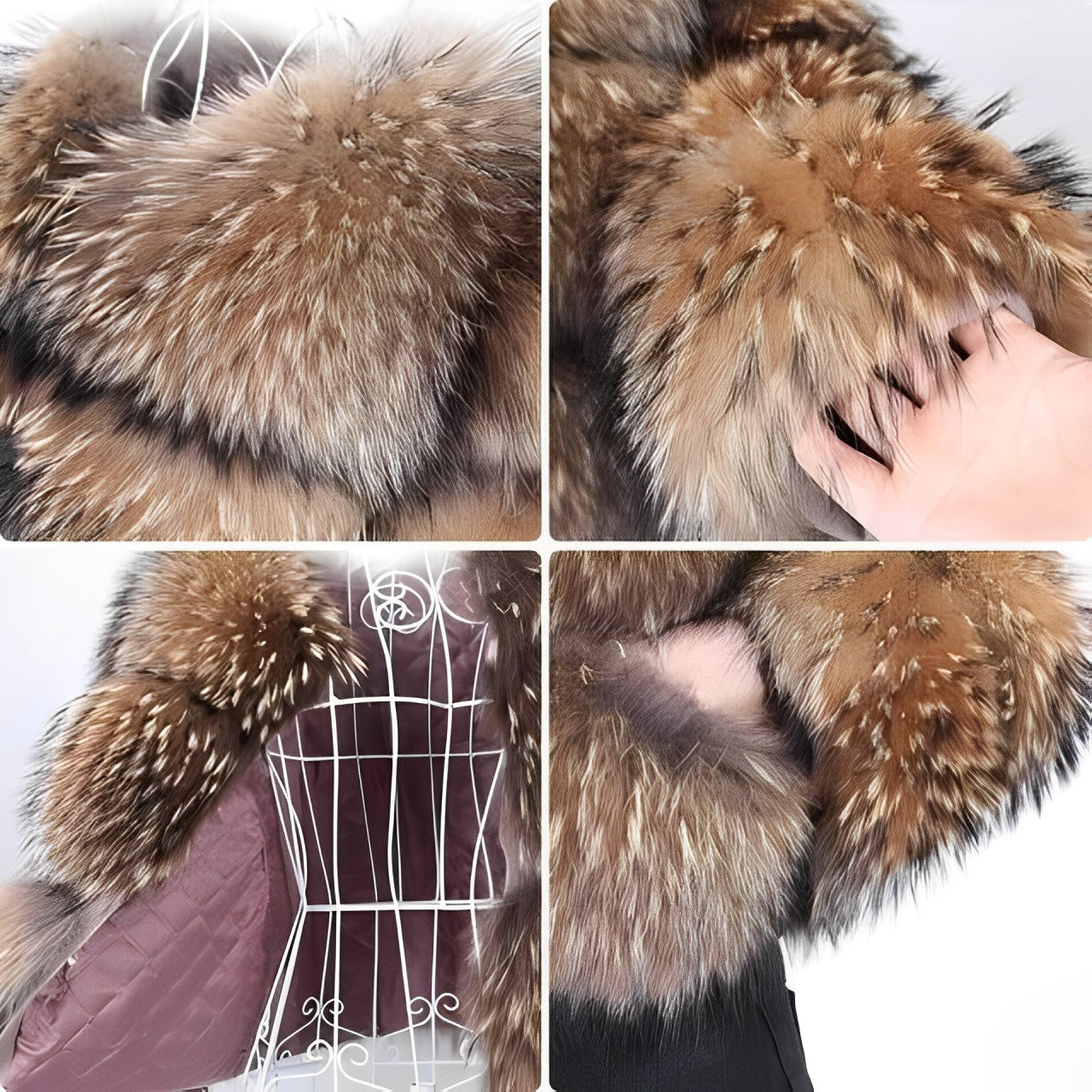 Nepbontjas | Kort | Pluizig | Bontjas | Winterjas voor dames-Hallo Susanne