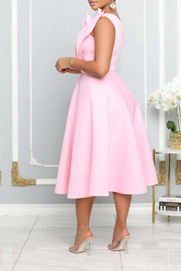 One Shoulder Jurk - Elegant - Midi - Cocktailjurk - Feestjurk-Hallo Susanne