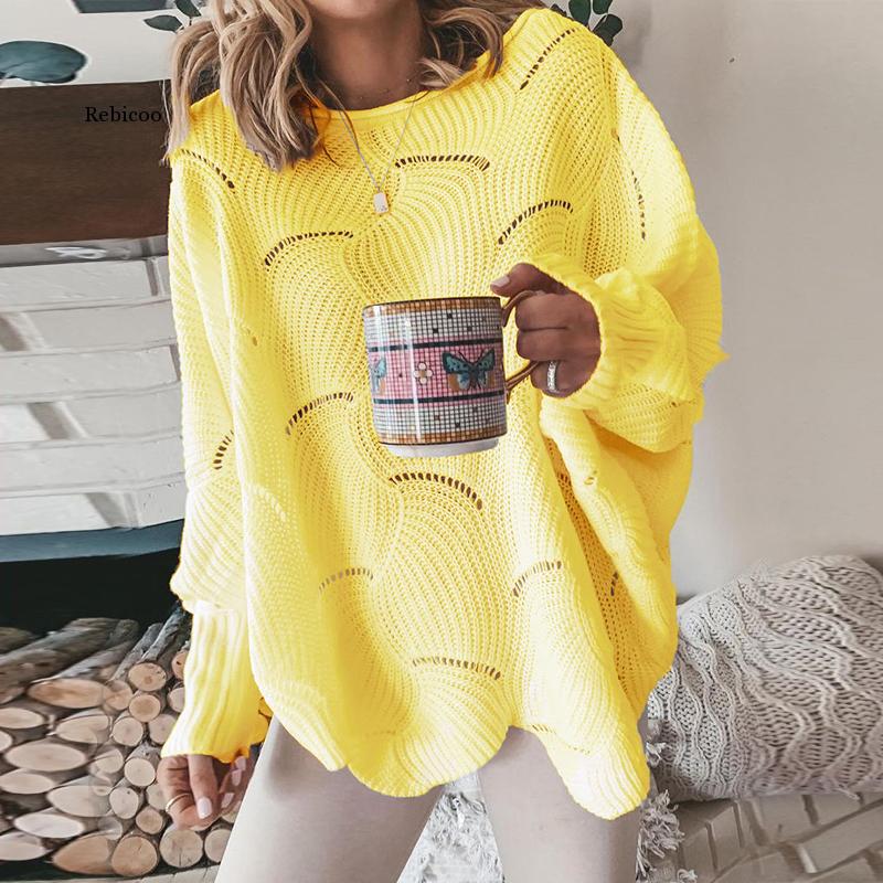 Oversized trui - Gehaakt - Los model - Gebreide trui - Boothals trui-Hallo Susanne