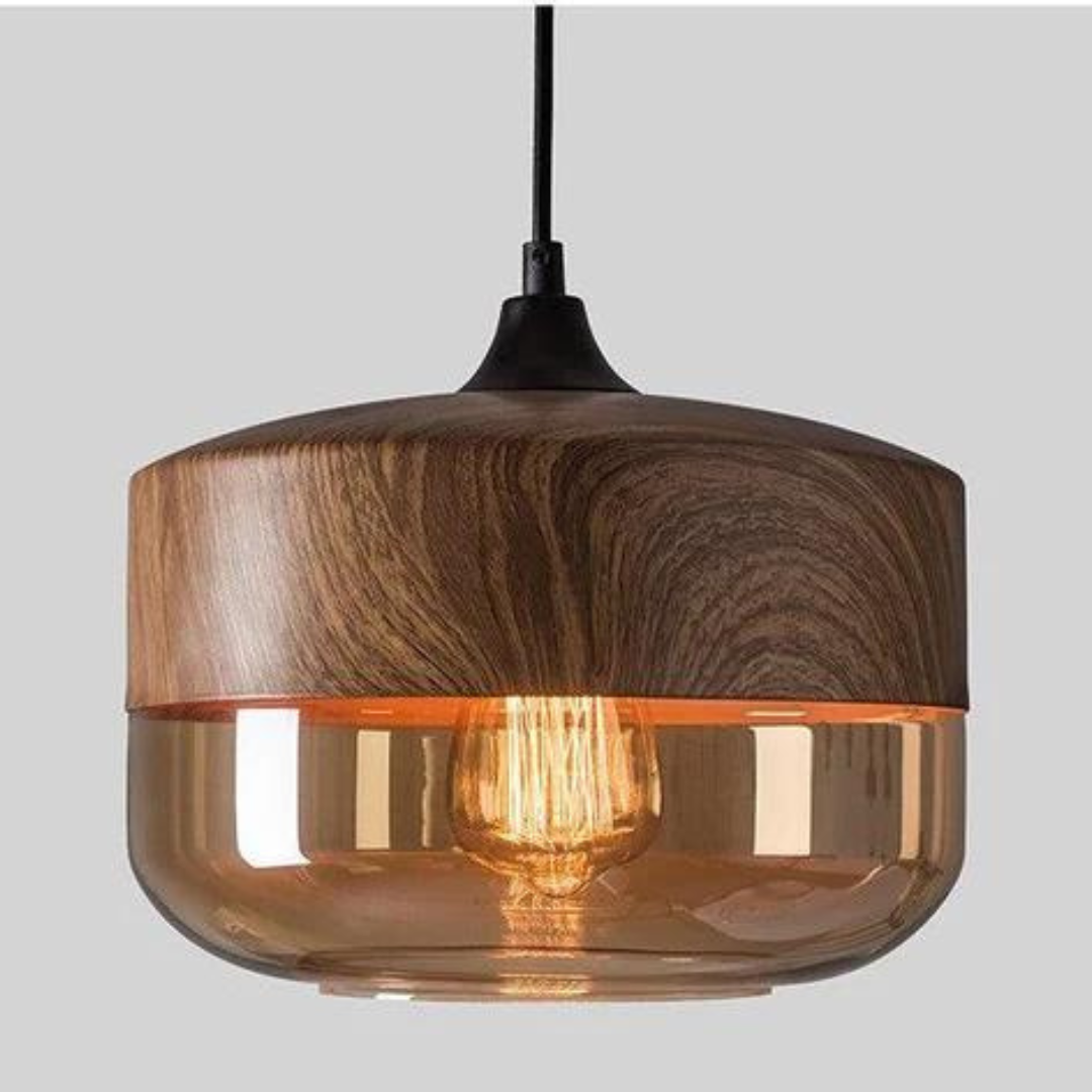 Plafondlamp | Glas | Hout | Hanglamp | Keukenlamp Plafond-Hallo Susanne