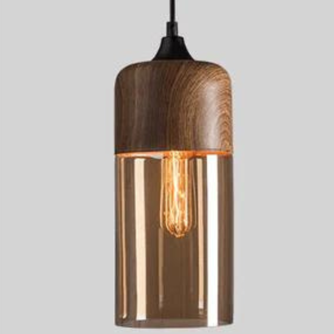 Plafondlamp | Glas | Hout | Hanglamp | Keukenlamp Plafond-Hallo Susanne