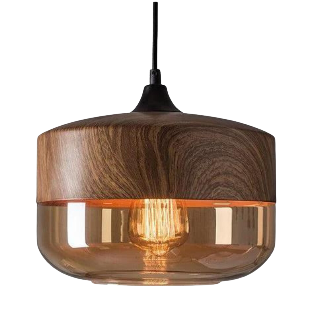 Plafondlamp | Glas | Hout | Hanglamp | Keukenlamp Plafond-Hallo Susanne