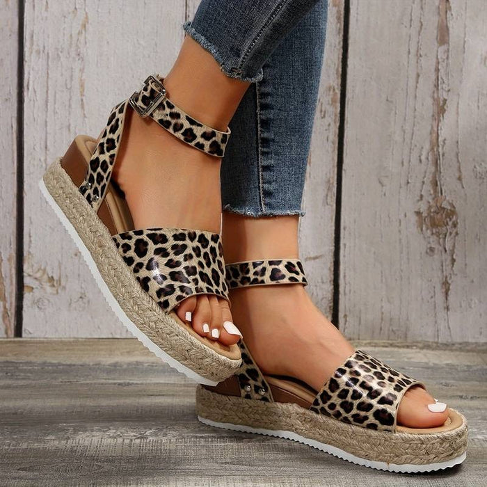Platform sandalen | Enkelbandje | Boho | Espadrille sandalen | Damessandalen-Hallo Susanne