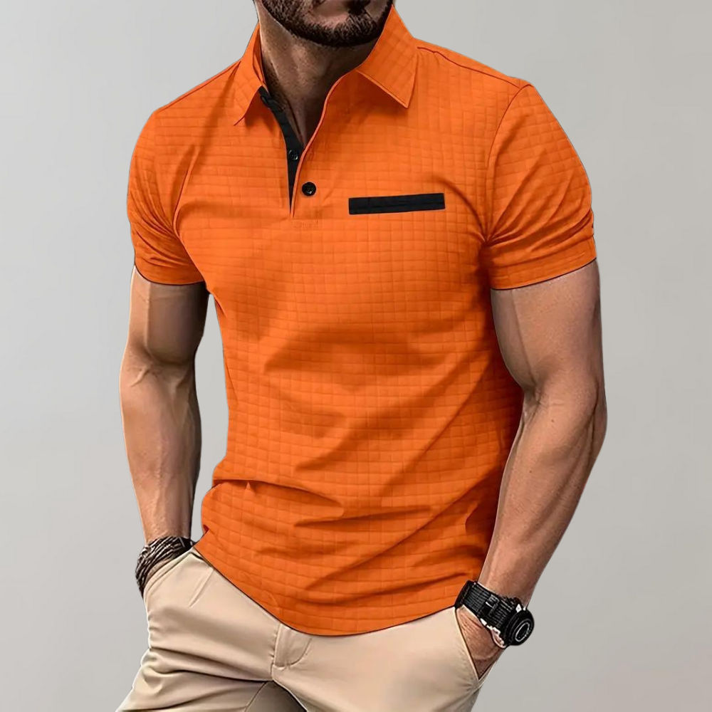 Poloshirt - Heren-T-shirt met knoopsluiting en kraagje voor de zomer-Hallo Susanne