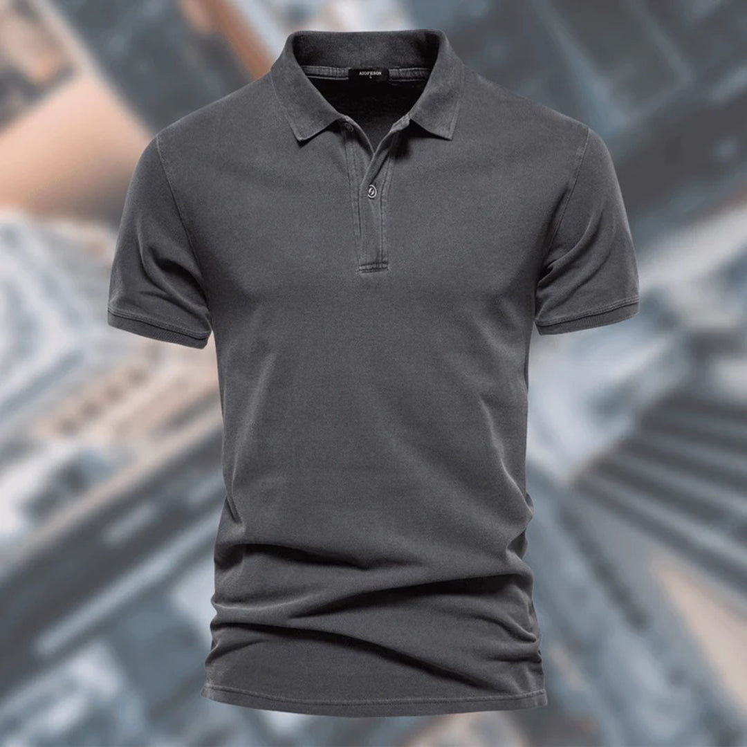 Poloshirt - Kraag - Korte Mouw - T-shirt met Knopenhals - Heren T-shirts-Hallo Susanne