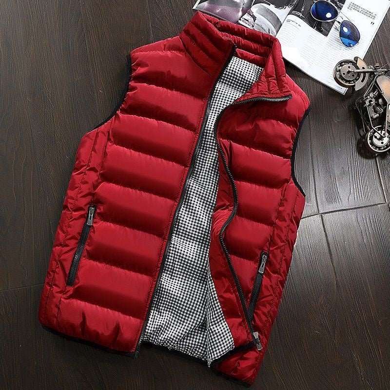 Puffer Vest - Herenrits Bodywarmer Winter Gilet-Hallo Susanne